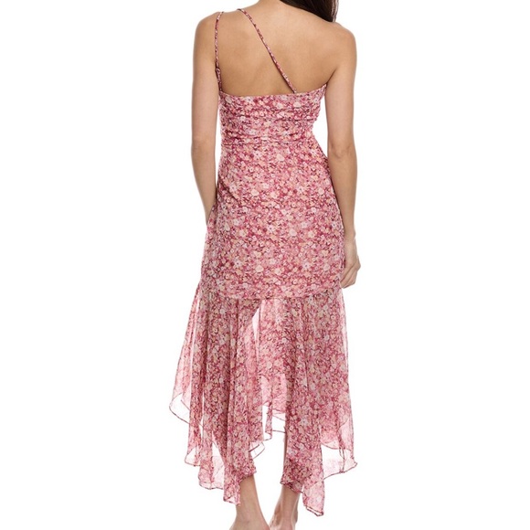 NWT ASTR The Label - Size Medium - Pink Floral - One shoulder dress - Picture 2 of 7